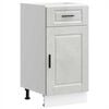 vidaXL Kitchen Base Cabinet "Porto" Concrete Grey Engineered Wood