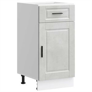 vidaXL Kitchen Base Cabinet "Porto" Concrete Grey Engineered Wood