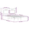 vidaXL Bed Frame without Mattress Smoked Oak 120x200 cm Engineered Wood