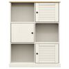 vidaXL Bookcase VIGO White 90x35x114.5 cm Solid Wood Pine