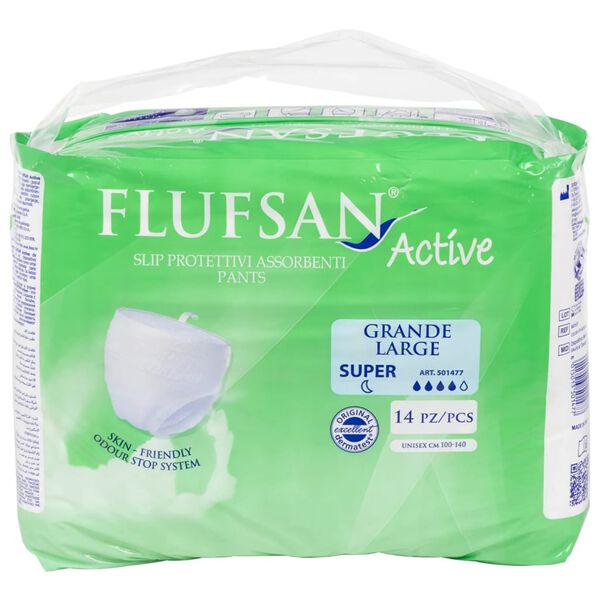 Flufsan Incontinence Pants for Adults 14 pcs Size L