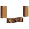 vidaXL TV Cabinet Set Wall-mounted 2 pcs Old Wood Engineered Wood