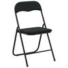 vidaXL Folding Chair 2 pcs Black 48 x 44 x 78 cm Velvet