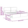 vidaXL Bed Frame with Drawer Sonoma Oak 200 x 200 cm Engineer Wood