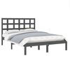 vidaXL Bed Frame without Mattress Grey 200x200 cm Solid Wood