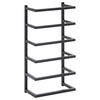 vidaXL Towel Rack | Black | Steel | Towel Rack | Rectangular | Contemporary