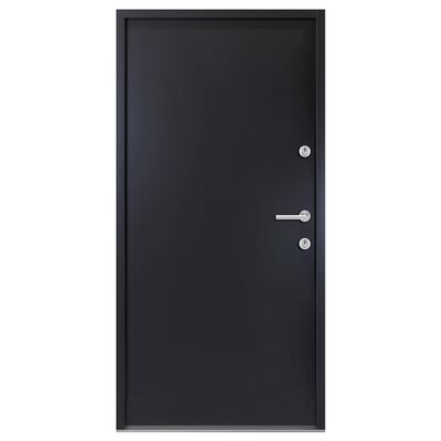 vidaXL Aluminium Front Door Anthracite 100x200 cm
