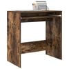 vidaXL Desk with Drawer Smoked Oak 77.5 x 43 x 79 cm Engineered Wood