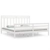 vidaXL Bed Frame without Mattress White 200x200 cm Solid Wood