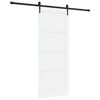vidaXL Sliding Door ORKDAL White 83 x 202 cm Solid Pine Wood