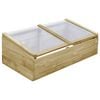 vidaXL Greenhouse | Natural | Treated Pinewood | 100x50x35 cm | Tough