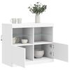 vidaXL Sideboard with LED Lights White 81x37x67 cm