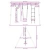vidaXL Outdoor Swing Set with Swing. Ladder. Disc Swing