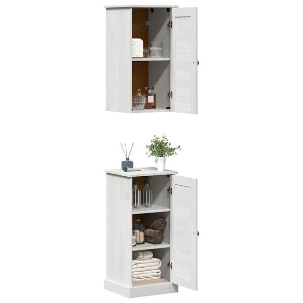 vidaXL Bathroom Furniture Set VIGO 2 pcs White and Antique White