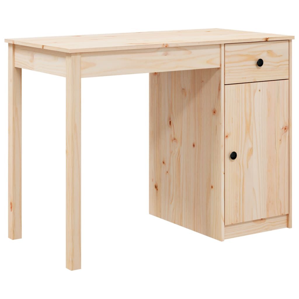 Simple pine shop desk