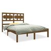 vidaXL Bed Frame without Mattress Honey Brown 140x190 cm Solid Wood