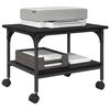 vidaXL Printer Stand Black Oak 50 x 40 x 38 cm Engineered Wood