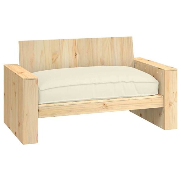 vidaXL Pallet Cushion for suitable for Seat Cream 120 x 80 x 12 cm