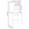 vidaXL Dressing Table with Mirror Brown Oak 74.5x40x141 cm