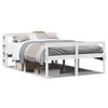 vidaXL Senior Bed with Headboard without Mattress White 140x200 cm