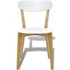 vidaXL Dining Chairs 4 pcs MDF and Birch Wood