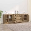 vidaXL Sideboards with Drawer 3 pcs Artisan Oak 70 x 35.5 x 67.5 cm