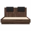 vidaXL Bed Frame without Mattress Brown Oak 135x190 cm Double