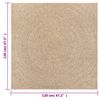 vidaXL Rug ZIZUR 120x120 cm Jute Look Indoor and Outdoor