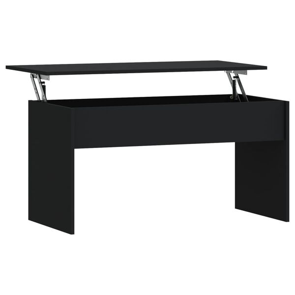 vidaXL Coffee Table Black 102x50.5x52.5 cm Engineered Wood