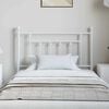 vidaXL Metal Replace Headboard White 100 cm