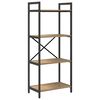 vidaXL Bookshelf Artisan Oak 56 x 34 x 133.5 cm Engineered Wood
