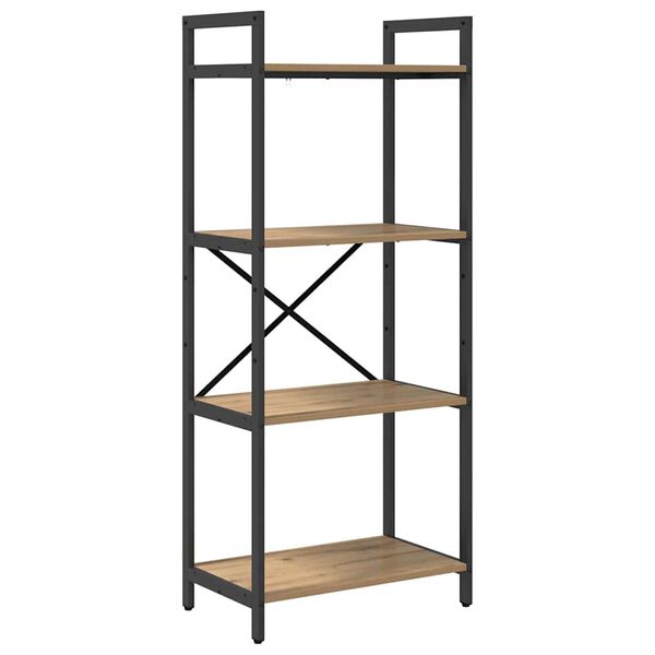 vidaXL Bookshelf Artisan Oak 56 x 34 x 133.5 cm Engineered Wood