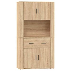 vidaXL Highboard | Sonoma oak | Engineered wood | Large | Highboard