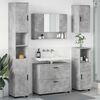 vidaXL Bathroom Furniture Set with Drawer 5 pcs Concrete Grey