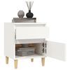 vidaXL Bedside Cabinet White 40x35x50 cm