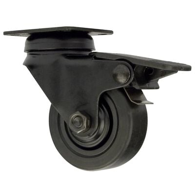 Mac Lean Swivel Caster Wheel with Brake 50 mm 4 pcs Black