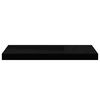 vidaXL Floating Wall Shelves 4 pcs High Gloss Black 60x23.5x3.8 cm MDF