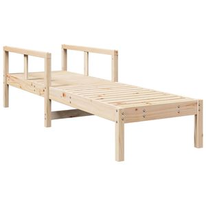 vidaXL Sun Lounger 199,5x62x55 cm Solid Wood Pine