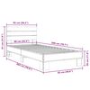 vidaXL Bed Frame without Mattress Grey Sonoma 90x200 cm