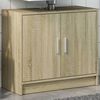 vidaXL Sink Cabinet Sonoma Oak 63x29x55 cm Engineered Wood