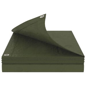vidaXL Tarpaulin with Eyelets Green 2 x 3 m 90 gsm PE