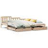 vidaXL Daybed with Trundle and Drawers without Mattress 90x200 cm
