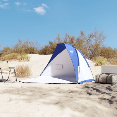 vidaXL Beach Tent Azure Blue 268x223x125 cm 185T Taffeta