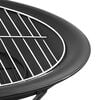 vidaXL 2-in-1 Fire Pit and BBQ with Poker 56x56x49 cm Steel