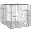 vidaXL Rabbit Cage 78x54x54 cm Galvanised Iron
