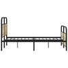 vidaXL Metal Bed Frame without Mattress Sonoma Oak 140x190 cm
