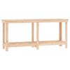 vidaXL Work Bench 180x50x80 cm Solid Wood Pine