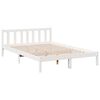 vidaXL Extra Long Bed Frame without Mattress White 140x220 cm Solid Wood Pine