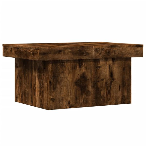 vidaXL Coffee Table Smoked Oak 100x55x40 cm Engineered Wood