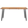 vidaXL Garden Table with Hairpin Legs 160x80x75 cm Solid Acacia Wood